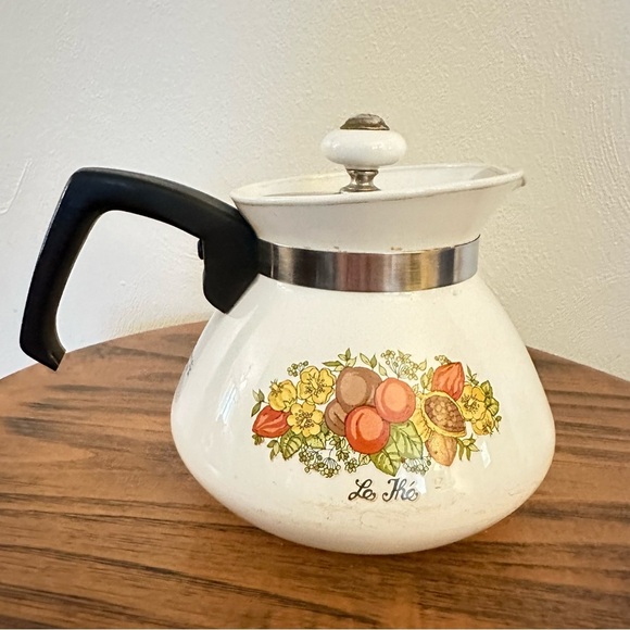 Vintage Corning Ware Coffee Tea Pot “Spice of Life Le Thé” 6-Cups P-104. - Picture 3 of 7